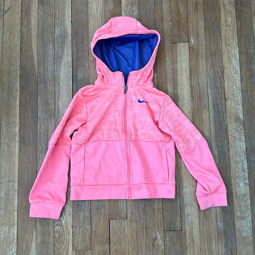 Nike girls zip up - slight wear on sleeves